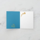 Friede auf Erden Wohlwollen für Alle - Goldene Zit Karte (Innenseite)