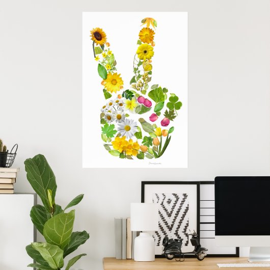 Friede bei der Eath Print Poster (Heimbüro)