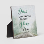 Friede, den ich dir gebe John 14,27 Fotoplatte (Vorderseite)