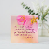 Friede, den ich mit dir Verlassen habe, Christlich (Stehend Vorderseite)