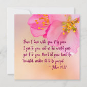 Friede, den ich mit dir Verlassen habe, Christlich (Vorderseite)