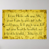 Friede, den ich mit dir verließ, Bibelverse John 1 Poster (Vorne)