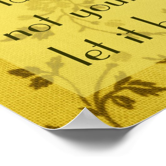 Friede, den ich mit dir verließ, Bibelverse John 1 Poster (Ecke)