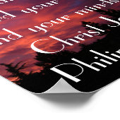 Friede der Bibel Gottes und der Philippinen 4:7 Poster (Ecke)