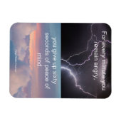 Friede des Geistes Ralph Waldo Emerson Zitat Magnet (Horizontal)