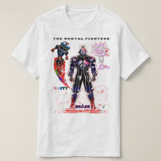 FRIEDE EINHEIT UND LIEBE T-Shirt (Design vorne)