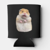 Friede + erschreckte Hamster Meme doppelseitige Sc Dosenkühler (Rückseite)