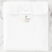 Friede, Freude, Liebe - Geschenketiketten Runder Aufkleber (Tasche)