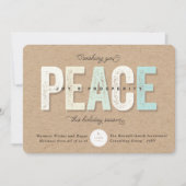 Friede, Freude und Wohlstand: ein kühnes Typografi Einladung (Vorderseite)