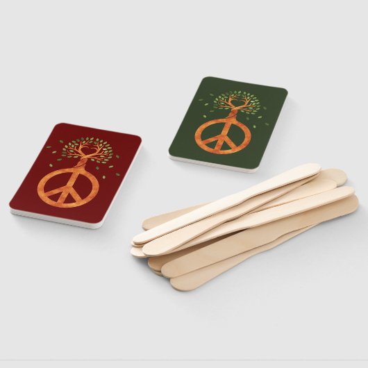 Friede für Bäume - Blume Power Herz 1 Fächer (Non-assembled)