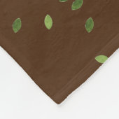 Friede für Bäume - Blume Power Herz 1 Fleecedecke (Ecke)