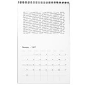 Friede für Bäume - Blume Power Herz 1 Kalender (Feb 2027)