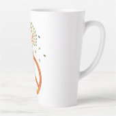 Friede für Bäume - Blume Power Herz 1 Milchtasse (Rechts)