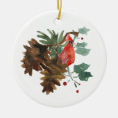 Friede in der Natur Weihnachten Personalisiertes O Keramik Ornament (Vorne)
