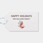 Friede in der Natur Weihnachtsgeschenk-Tag Geschenkanhänger (Rückseite Horizontal)