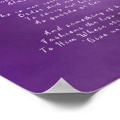 Friede, Inspiration, Natur Gedicht Poster (Ecke)