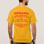 Friede mit den Commies? T-Shirt (Rückseite)