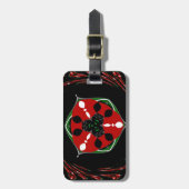 "Friede: mit Schild Emblem" Kunstdruckerei Gepäckanhänger (Vorderseite vertikal)