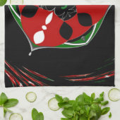 "Friede: mit Schild Emblem" Kunstdruckerei Geschirrtuch (Gefaltet)