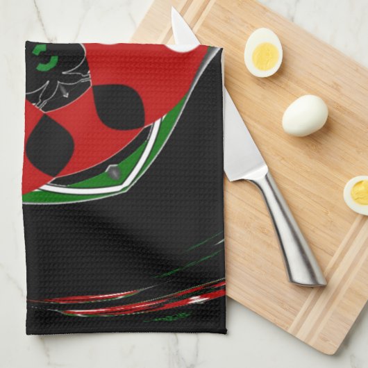 "Friede: mit Schild Emblem" Kunstdruckerei Geschirrtuch (Viertel Falte)