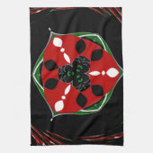 "Friede: mit Schild Emblem" Kunstdruckerei Geschirrtuch (Vertikal)