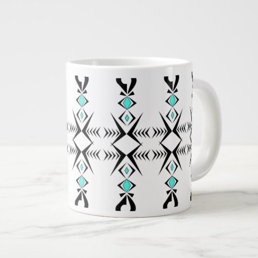 Friede ~ Ruhe Jumbo-Tasse (Vorderseite Rechts)
