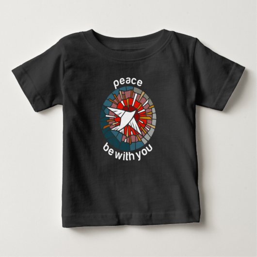 Friede sei mit dir baby t-shirt (Vorderseite)