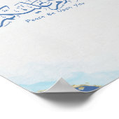 Friede sei mit dir in arabischer arabischer Kallig Poster (Ecke)