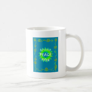 Friede sei mit dir Kunstprint Kaffeetasse
