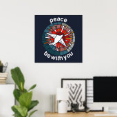 Friede sei mit dir poster (Heimbüro)
