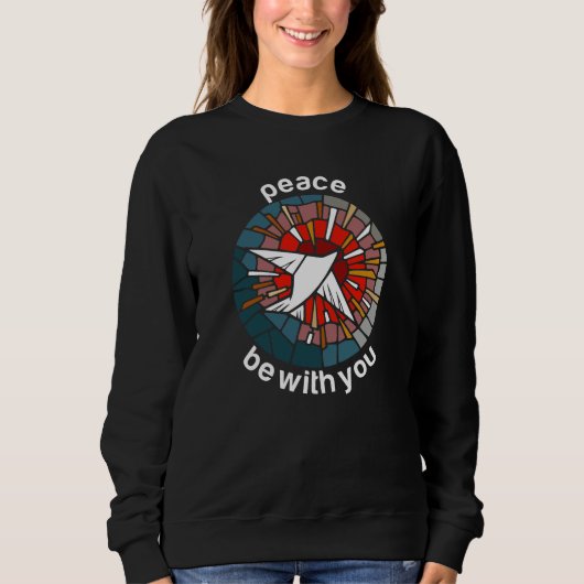 Friede sei mit dir sweatshirt (Vorderseite)
