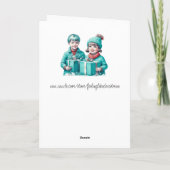 Friede sei mit dir und deinen | Weihnachten Karte (Rückseite)