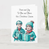 Friede sei mit dir und deinen | Weihnachten Karte (Vorderseite)