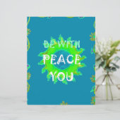 Friede sei mit Ihnen Art Print Briefbogen (Stehend Vorderseite)