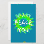 Friede sei mit Ihnen Art Print Briefpapier (Vorne/Hinten)