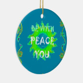 Friede sei mit Ihnen Art Print Ornament (Rechts)