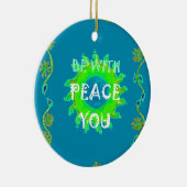 Friede sei mit Ihnen Art Print Weihnachtsschmuck (Rechts)