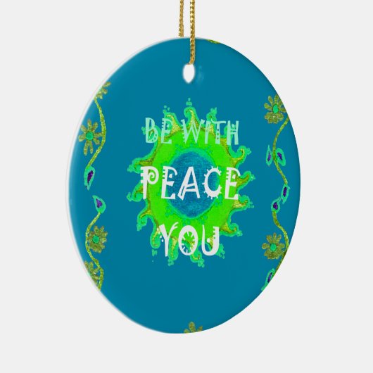 Friede sei mit Ihnen Art Print Weihnachtsschmuck (Rechts)