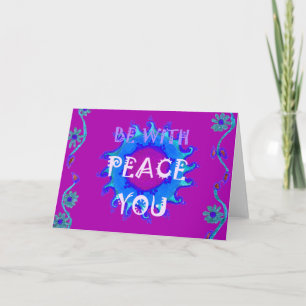 Friede sei mit Ihnen Inspirationsdruck Karte