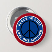 Friede sei noch Liebe einander RWB groß Button (Vorne & Hinten)