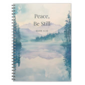 Friede sei still, christliche Schrift – Markus 4:3 Notizblock (Vorderseite)