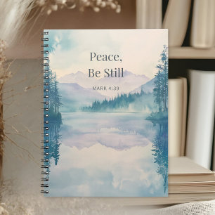 Friede sei still, christliche Schrift – Markus 4:3 Notizblock
