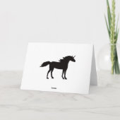 Friede ~ Silhouette Einhorn und Weihnachten (Rückseite)