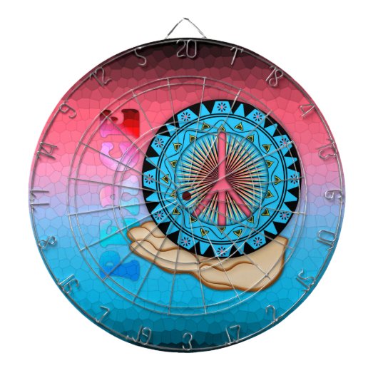 Friede ~ Sun Dartscheibe (vorne)