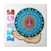 Friede ~ Sun Fliese (Vorderseite)