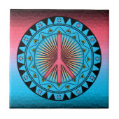 Friede ~ Sun Fliese (Vorderseite)