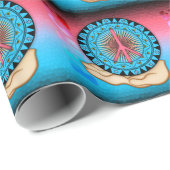 Friede ~ Sun Geschenkpapier (Rolleneckpunkt)