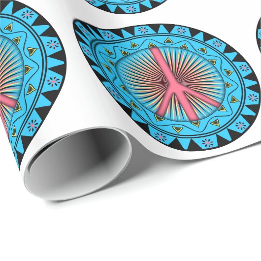 Friede ~ Sun Geschenkpapier (Rolleneckpunkt)