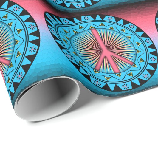 Friede ~ Sun Geschenkpapier (Rolleneckpunkt)