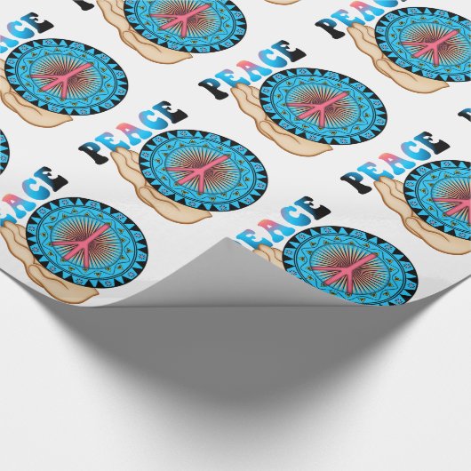 Friede ~ Sun Geschenkpapier (Ecke)